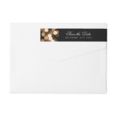 Bruiloft Save The Date Gold Hollywood Glam (Achterkant)