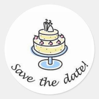 Bruiloft Save the Date Sticker