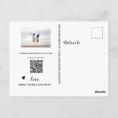 *~* BRUILOFT SAVE the DATE Website QR AFBEELDING A Briefkaart (Achterkant)