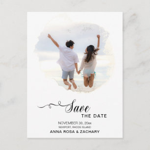 *~* BRUILOFT SAVE the DATE Website QR AFBEELDING A Briefkaart
