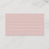 Bruiloft script modern blush roze elegant antwoord visitekaartje (Achterkant)