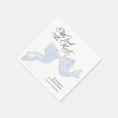 Bruiloft servetten | We hebben de knoop Dusty Blue (Hoek)