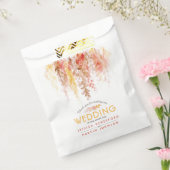 Bruiloft sinaasappel rood bruin dank u gunsttas bedankzakje (Gezegeld)