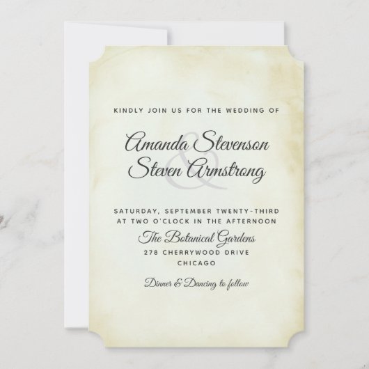 bruiloft sjabloon 2 kaart (Voorkant)