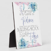 Bruiloft | Sky Blue en Bubblegum Pink Peonies Fotoplaat (Zijkant)