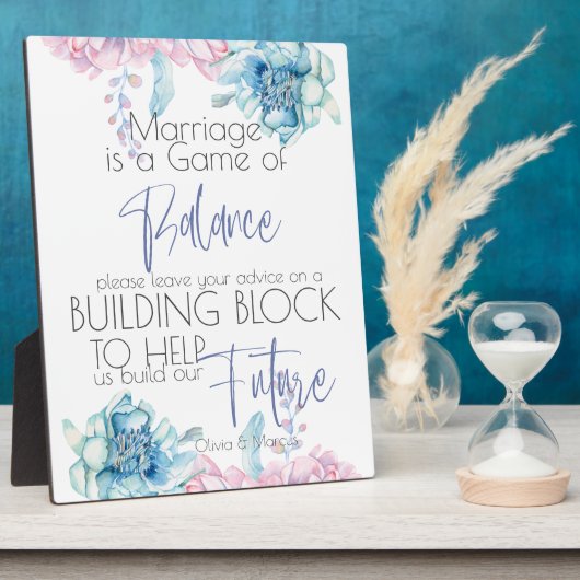 Bruiloft | Sky Blue en Bubblegum Pink Peonies Fotoplaat (Zijkant)