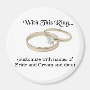 Bruiloft Souvenir Magnet Magneet