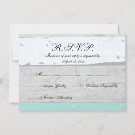 Bruiloft Stervisje Strand Thema Rustiek Kaart