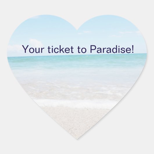 Bruiloft Stickers aan Seal Envelope - Ocean (Voorkant)