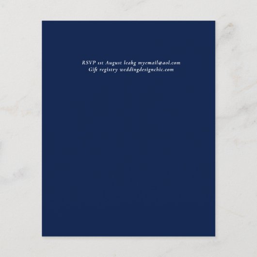 Bruiloft Suite Sublime - Witte Rozen Flyer (Achterkant)