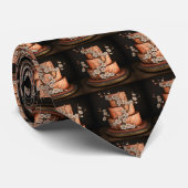 Bruiloft Taart Bakker Bakkerij Necktie Stropdas (Opgerold)