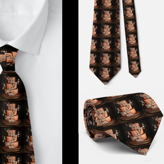 Bruiloft Taart Bakker Bakkerij Necktie Stropdas