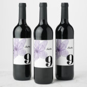 Bruiloft Tafelnummer Wijnlabel Wijn Etiket (Flessen)