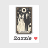 Bruiloft Tarot bruid & bruidegom Sticker (Vel)