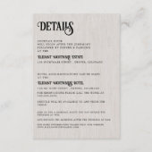 Bruiloft Tarot Informatiekaartje (Voorkant)