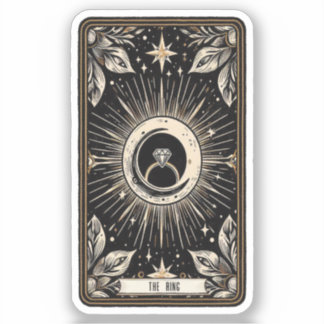Bruiloft Tarot Verloving Ring Sticker