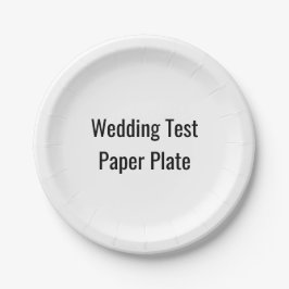 Bruiloft test papier bord