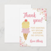 Bruiloft Thank You Kaart (Voorkant / Achterkant)