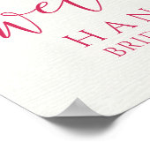 Bruiloft Thee Feestje Poster (Hoek)