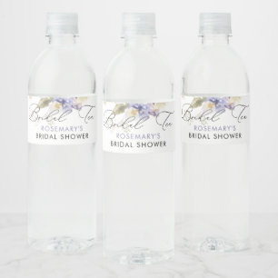 Bruiloft Thee Waterverf Bloem Bruidsjurk Bruilofts Waterfles Etiket