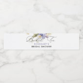 Bruiloft Thee Waterverf Bloem Bruiloft Borrel Waterfles Etiket (Enkel label)