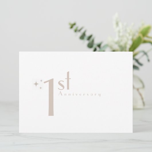 Bruiloft Tijd Capsule Custom Jubileum Kaarten (Staand voorkant)
