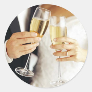 Bruiloft Toast Sticker