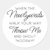 Bruiloft Toss Stickers voor Ceremony Confetti (Voorkant)