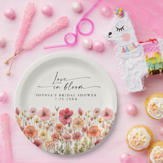 Bruiloft Trouwerij Bruidsshower Papieren Borden Papieren Bordje (Feest)