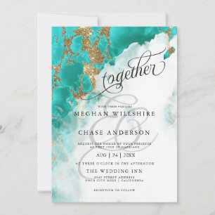 BRUILOFT Turquoise Waterverf BarefootBride™