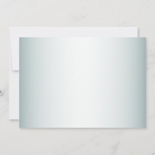 Bruiloft Turquoise witte bloem gouden bladeren Save The Date (Achterkant)