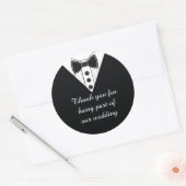 Bruiloft Tuxedo Dank u gunst Stickers (Envelop)