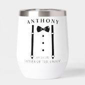 Bruiloft Tuxedo Suspenders Stropdas Vader van de b (Achterkant)