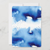 BRUILOFT UITNODIGEN stijlvolle chique waterverf do Kaart (Achterkant)