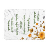 Bruiloft uitnodiging Aankondiging Briefkaart Magneet (Horizontaal)