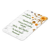 Bruiloft uitnodiging Aankondiging Briefkaart Magneet (Linkerzijde)