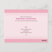 BRUILOFT UITNODIGING:: Embollish 2 Briefkaart (Achterkant)