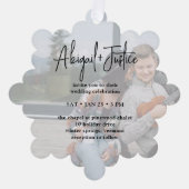 Bruiloft Uitnodiging Kerst Ornament Vakantie Kaart (Voorkant)