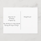 BRUILOFT UITNODIGING MET ROZEN & PROSECCO, ROZE (Achterkant)