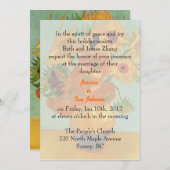 bruiloft, uitnodiging van de ouders van bride (Voorkant / Achterkant)