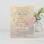 bruiloft, uitnodiging van de ouders van bride (Staand voorkant)