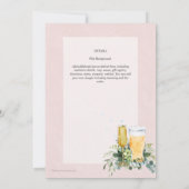 Bruiloft uitnodiging voor koppels: Bubbles en Brou (Achterkant)