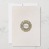 Bruiloft uitnodigingen Art Nouveau Deco vintage (Achterkant)