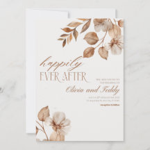 Bruiloft uitnodigingen Rustic Romance v2
