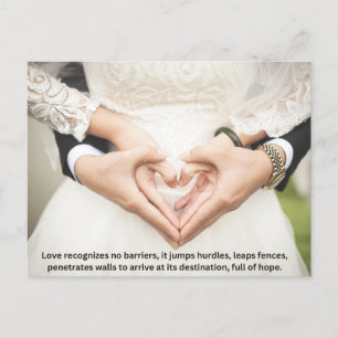 Bruiloft Valentijnsdag cadeau vakantie kaart. Feestdagenkaart