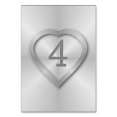 bruiloft van roestvrij staal, geborsteld kaart (Voorkant)