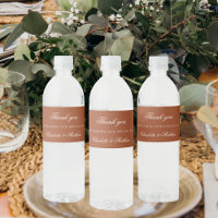 Bruiloft verbrande oranje terracotta script dank u