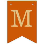 Bruiloft verbrande Sinaasappel eenvoudige bruid & Vlaggetjes (Derde vlag)