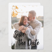 bruiloft, verjaardag | Maak uw eigen personele Save The Date (Voorkant / Achterkant)