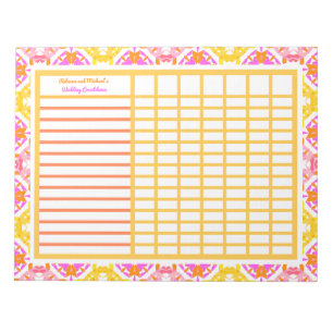 Bruiloft Verloving Organizer Tracker Planner Notit Notitieblok